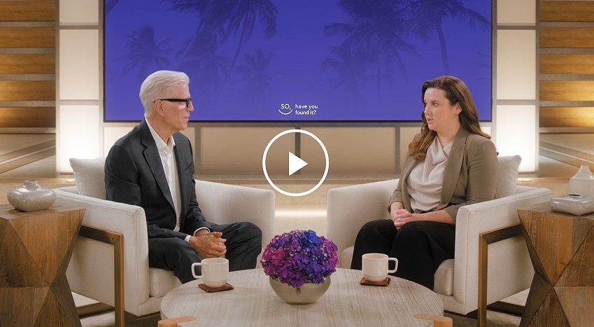Ted Danson interviews SOTYKTU™ patient Emily about living with moderate to severe plaque psoriasis